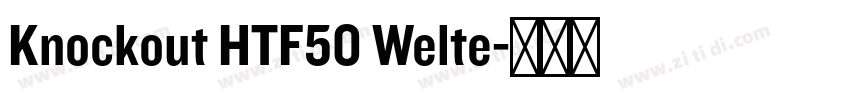 Knockout HTF50 Welte字体转换
